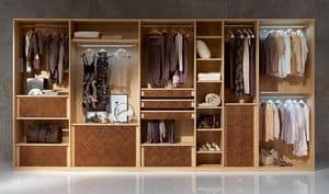 AR26 Desyo wardrobe, Walk-in closet with hangers, drawers and shelves