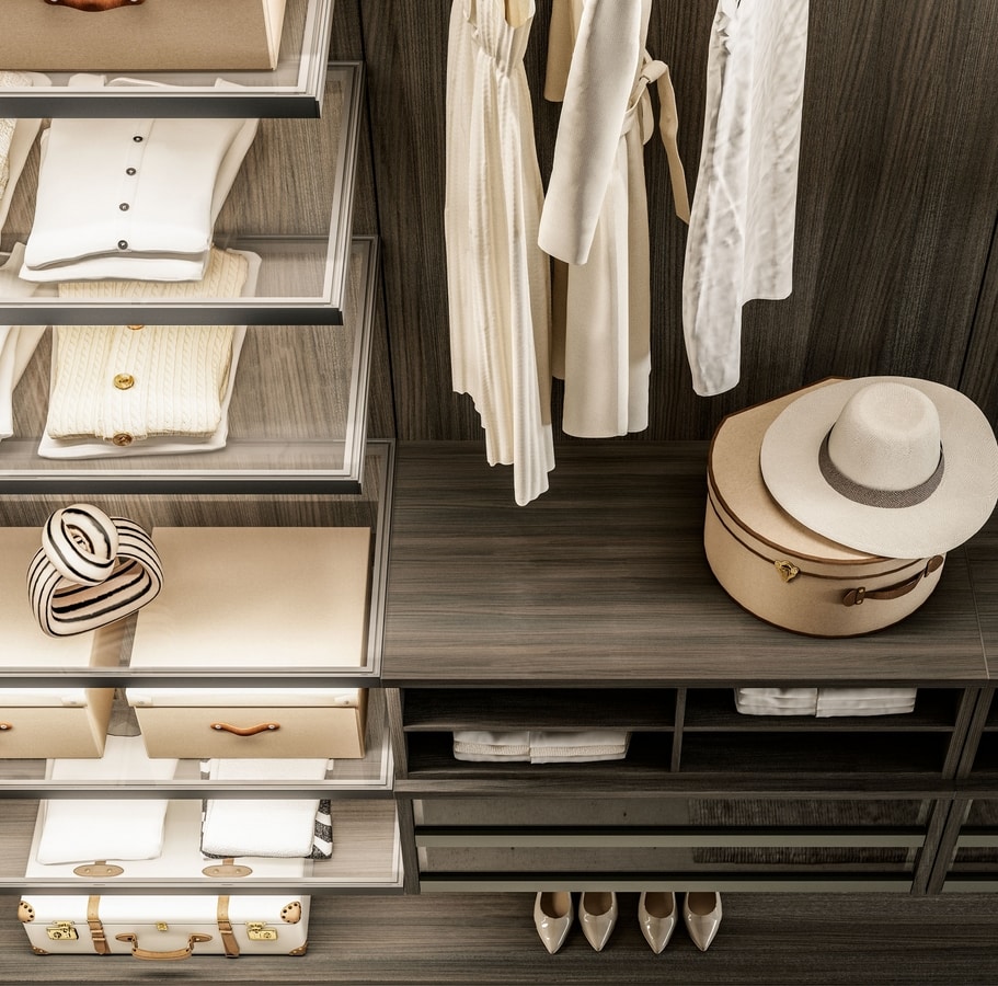 DEUS, Walk-in closet with a modern design