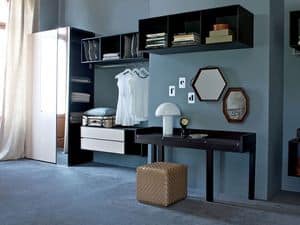 Habitat Carabottini walk-in closet, Modular walk-in closet, Hanging cabinets for wardrobe