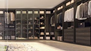 Walk-in closet 03, Corner walk-in wardrobe, modular