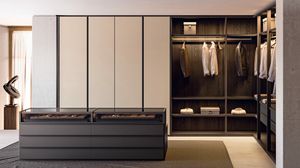 Walk-in closet 01, Modular walk-in closet, with a contemporary design