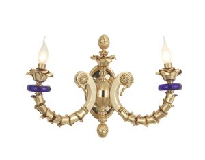 800Q022, Wall lamp with decorations in the shape of a rose