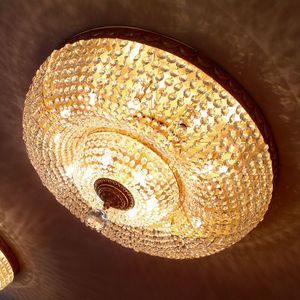 Aminta CL-16 PG, Ceiling lamp with Bohemian crystal spheres