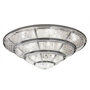 Art. 1898/22PL-C, Ceiling lamp with crystal, with 22 lights