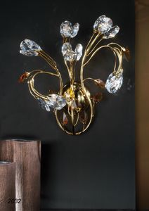 Art. 2032 Matisse, Wall lamp made in gold plated 24kt Brass