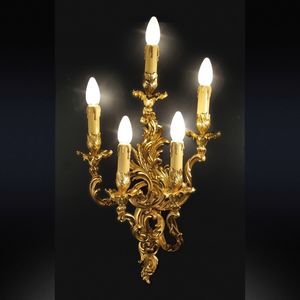 Art. 2200/A5, Wall lamp in cast brass