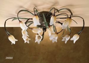 Art. 26690 Butterfly, Handcrafted ceiling lamp with classical design