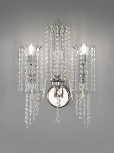 Art. 497/A2, Wall lamp with hanging crystals