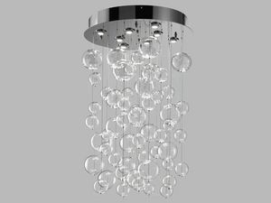 BOLERO Art. 251.080, Ceiling lamp with blown glass spheres