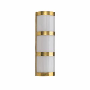 Cannet� Art. BR_A252, Half cylindrical wall light with brass ring