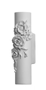 Capodimonte AP129 1B INT, Wall lamp, in ceramic decorated with flowers