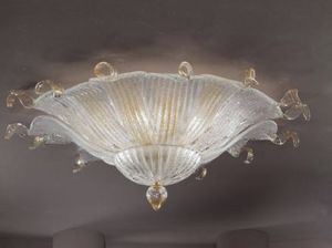 CARAMBOLA PL, Ceiling lamp made by Venetian craftsmen