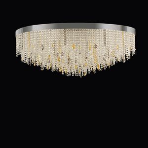 Circus PL4064-12050-CP, Round ceiling light with cut crystals