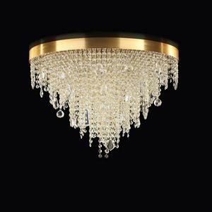 Circus PL4064-6045-K1, Gold ceiling lamp with chains and crystal pendants
