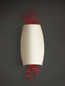 CORALLI HL1048WA-2, Wall lamp in iron and red coral