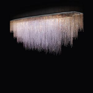 Crystal Dream O PL4110-195x75x55-N1, Rectangular ceiling light with Swarovski pendants