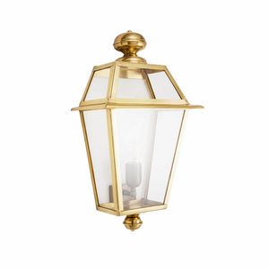 Eden Art. BR_A322, Florentine brass wall light lantern