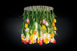 Flower Power Tulip Maxi Round, Floral chandelier