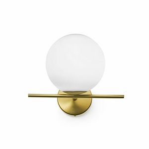 Jugen, Wall lamp with brushed brass frame