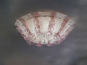 MANDORLO PL, Glass ceiling lamp, Venetian style