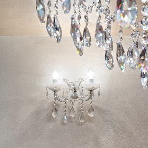 Maria Theresa AP5035-2-F-C, Wall lamp with Asfour crystals