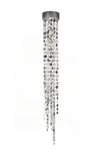 Paco Crystal, Ceiling lamp with crystal and metal pendants