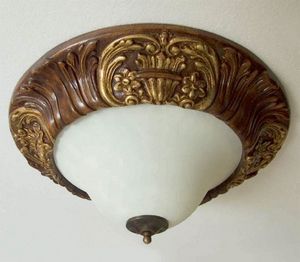 Palazzo Reale Art. PLA07/�64, Classic style ceiling lamp, carved