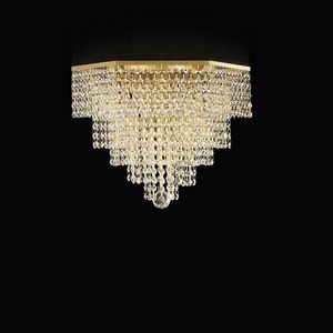Quark PL4021-4030-K3, Ceiling lamp with climbing tops, gold finish