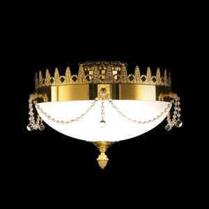 Roma CL-03 G, Ceiling lamp with 24kt gold finish