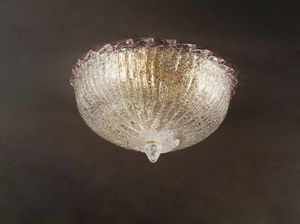 SANDALO PL, Ceiling lamp made by Venetian glass masters