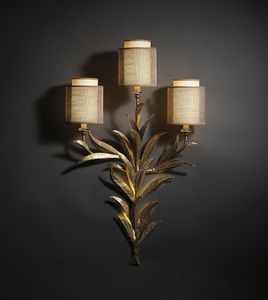 TIMELESS HL1005WA-3, Wall lamp with iron leaves and lampshades