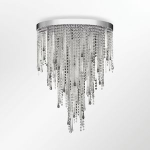 Vanity PL7660-6585-CDN1, Hanging lamp with strips in glass and Swarovski
