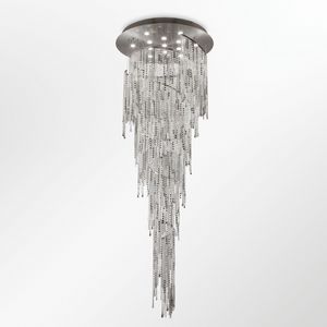Vanity PL7665-100280-CDN1, Ceiling lamp with cascade of crystals