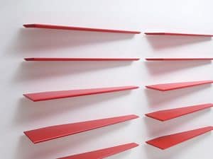 10 shelf, Wall shelves with minimal design, primary colors