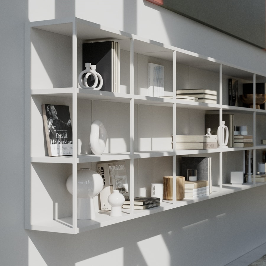 WALLBOX comp.02, Elegant modular shelves
