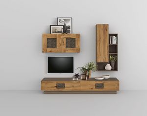 Art. 915, Wooden oak living room wall unit