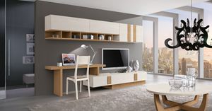 Art. 920, Living room furniture with solid wood desk top