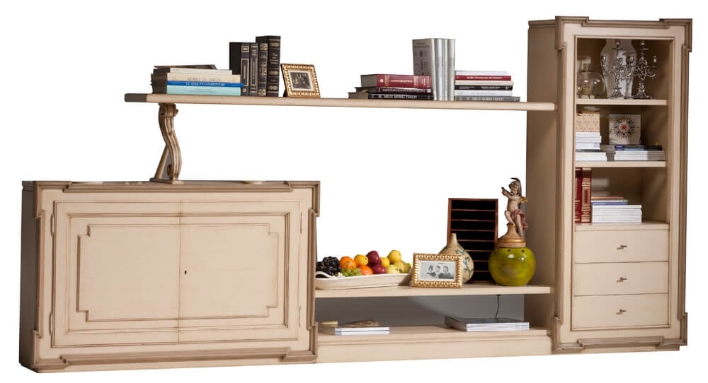 Cheope DU.0002.BU-0, Modular configuration with showcase and sideboard