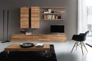 Diamante Art. D10, Furniture for contemporary living room with cabinets and drawers