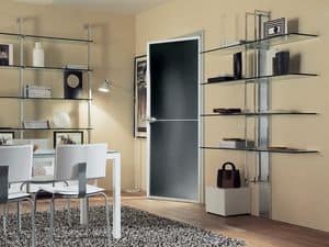 dl300 helsinky, Shelving with silver leaf coated mast