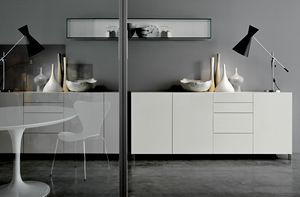 GRAPHOS 137, Matt lacquered sideboard with drawers