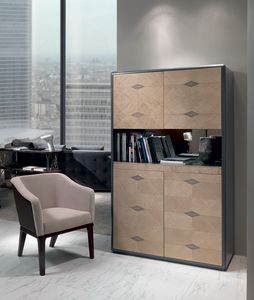 MB58 Desyo Lux Bar cabinet, Bar cabinet, with retractable shelf
