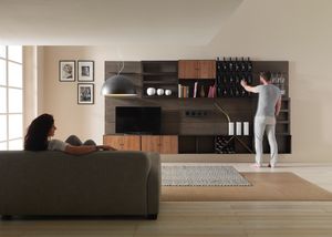 Modulo, Modular furniture, with bottle holder elements