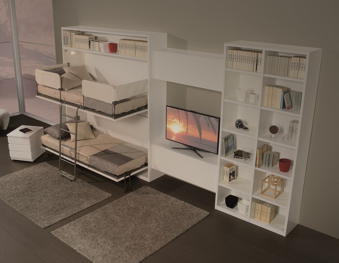 Surf LC442, Living room furniture with hidden bunk bed