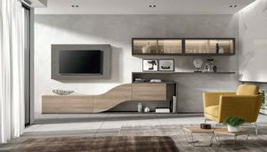 Velvet 153, Living room furniture, with TV stand and wall cabinets