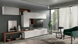 Velvet 166, Modular composition for living room furniture