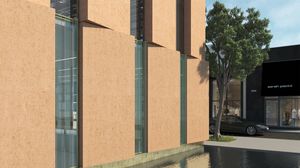 Rialto, Ventilated facade in CIMENTO� on fiber cement support