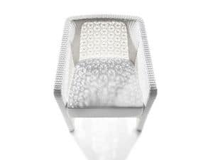 Altea armchair, Woven armchair suited for outdoors