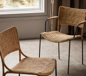 Ina, Chair in natural hand woven bamboo
