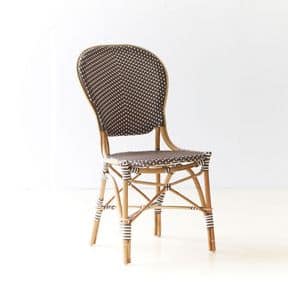 Paris - Ines S, Wicker chair, with cushion, for cafes and bars